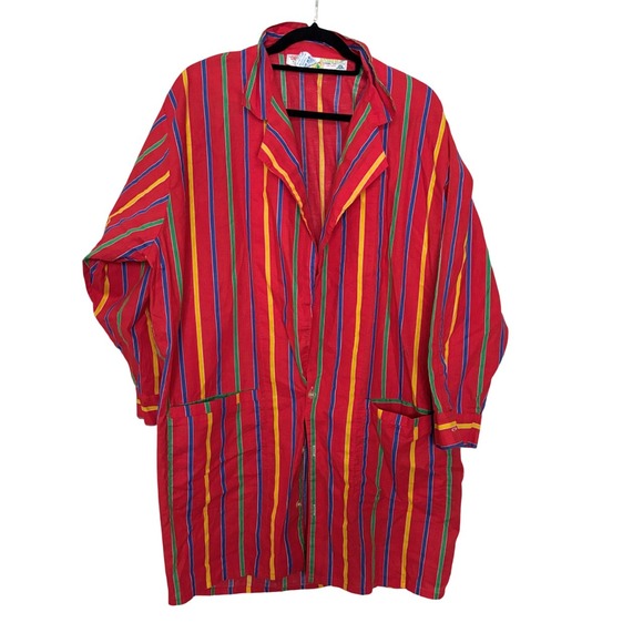 Vintage Interpol Diff. by SAMY Oversized Tunic Shirt Dress Made In France Sz M